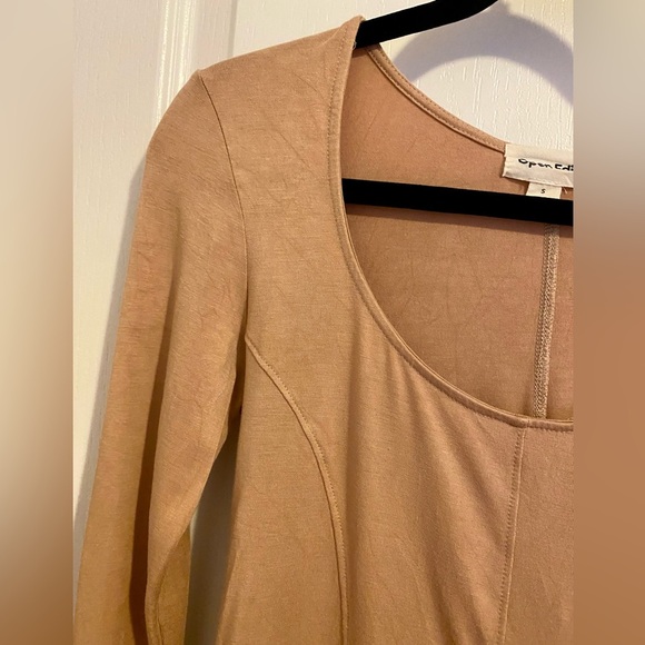 Open Edit Beige Top - Picture 4 of 5